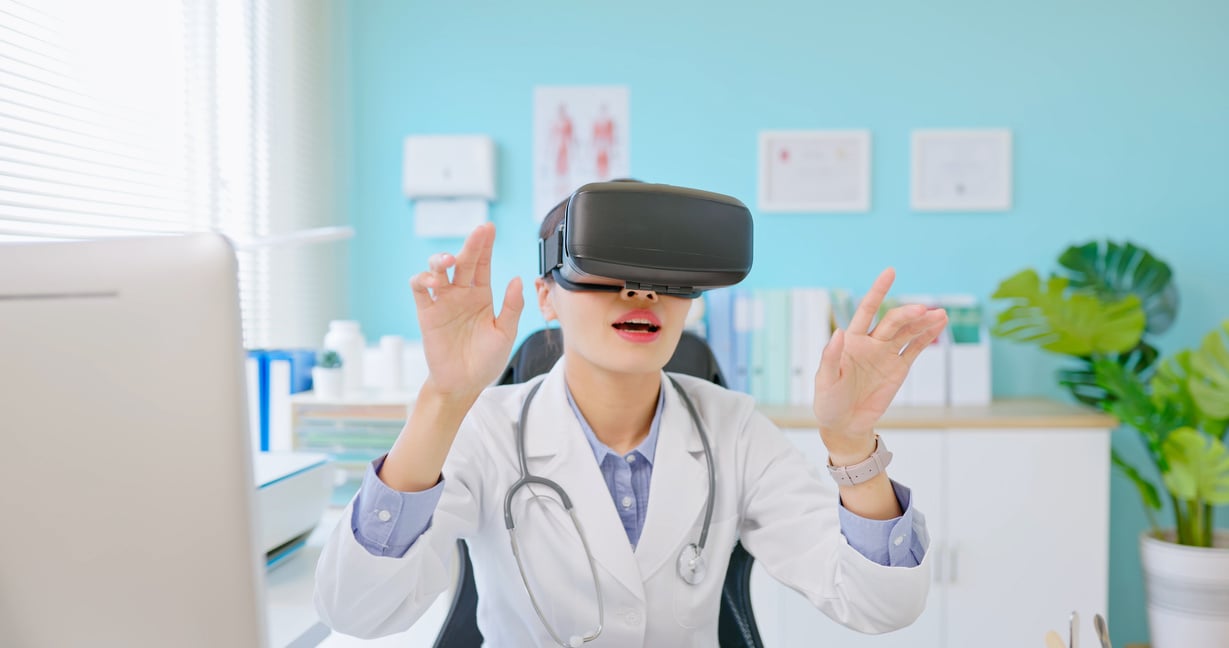 Doctor Wearing VR Headsets